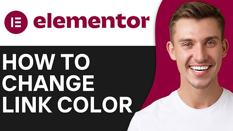 HOW TO CHANGE LINK COLOR IN ELEMENTOR
