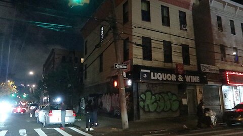 Deep in The Bronx at night