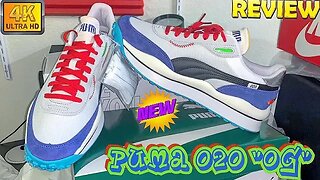 $100-HEAT! "PUMA STYLE RIDER" 020 (372839 01) p.white-dazz blue-high rise: DETAILED REVIEW!