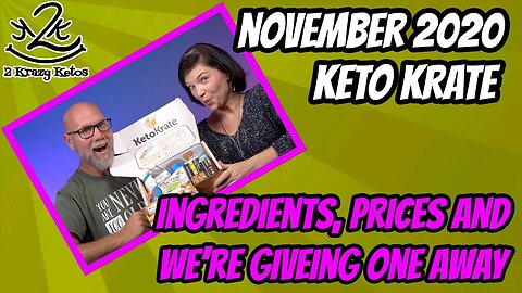 November 2020 Keto Krate giveaway