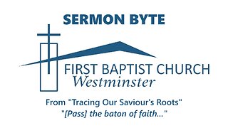 Apr. 21, 2024 - Sunday AM Sermon Byte - "Pass the baton of faith..."