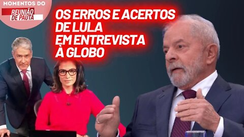 A entrevista de Lula ao Jornal Nacional | Momentos do Reunião de Pauta