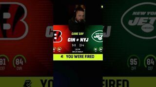 FIRED?!? HOW!! #shorts #madden23 #madden23franchisemode #easports