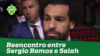 OLHA como foi o REENCONTRO entre SALAH e SERGIO RAMOS!