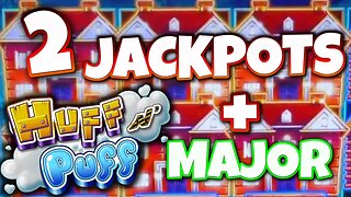 🐷 2 JACKPOTS on HIGH LIMIT Huff N’ Puff Lock It Link Slot Machine & MAJOR JACKPOT on Happy Lantern