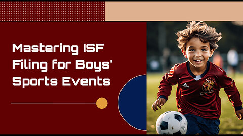 Navigating ISF for Boys' Sports: When to File and Exceptions