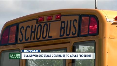 Transportation woes continue as Buffalo deals with school bus driver shortage