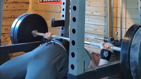 107.5 Kgs x 2 Bench Press