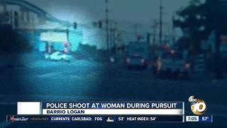 Police shoot at woman during pursuit