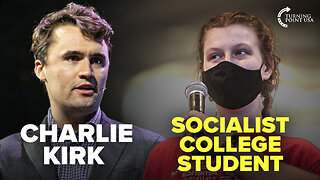 Charlie Kirk DEBATES Socialist College Student 👀🔥 *FULL VIDEO*