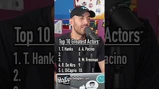 Top 10 Greatest Actors OF ALL TIME! #shorts #movietok #netflix #moviereview #leonardodicaprio