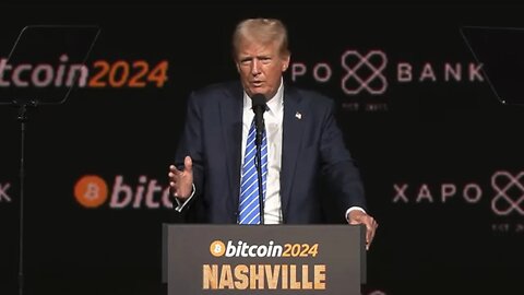 Donald Trump speaks at Bitcoin 2024 in Tennessee