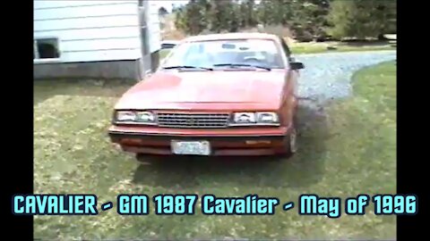 CAVALIER - GM 1987 Cavalier - May of 1996