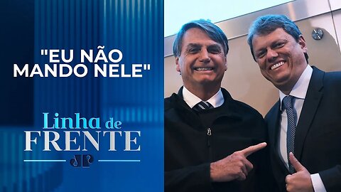 Bolsonaro sobre relação com Tarcísio de Freitas: "Não está tudo certo" | LINHA DE FRENTE