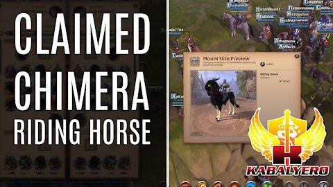 Got My Free Chimera Riding Horse In Albion Online (Gaming)