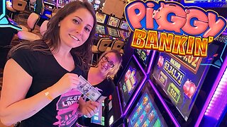 🐷$100 SLOT PLAY ON PIGGY BANKIN' 🏦Slot Ladies 💗Lock It Link!