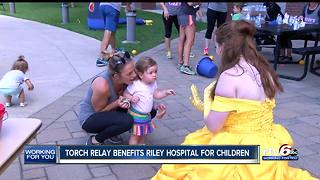 Torch relay benefits Riley Hospital for Children