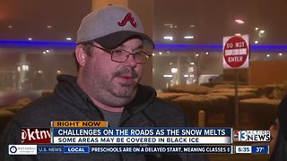 Challenges on the roads as the snow melts