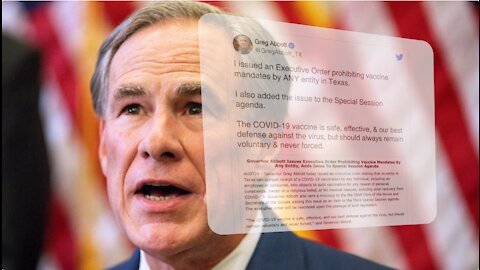 Texas Governor Bans ALL Vaccine Mandates