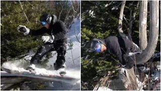 Snowboard: il tente une figure et le regrette vite