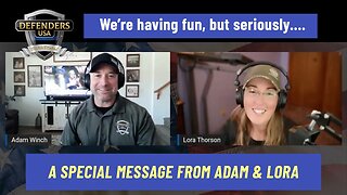 Go Vote. Stand up, be counted. We're having fun, but seriously... a special message from Adam & Lora
