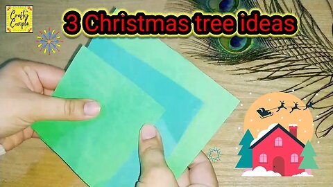 3 Easy Christmas Tree Craft ideas @Craftycouple1