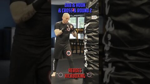 Heroes Training Center | Kickboxing & MMA "How To Double Up" Jab & Hook & Cross & Round 2 | #Shorts