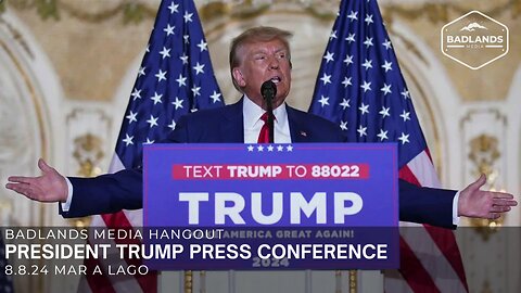 President Trump Press Conference from Mar a Lago - 2pm ET