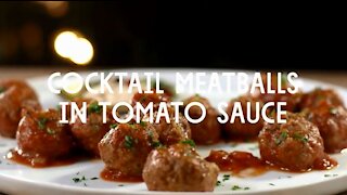 Cocktail Meatballs in Tomato Sauce Recipe
