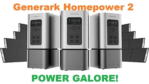 Generark Homepower 2 Solar Generator plus 2200W - 4400W Battery Backup Power Stations Review