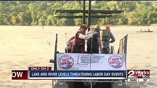 Lake and river levels threatening Labor Day events