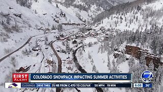 Colorado snowpack impacting summer activities