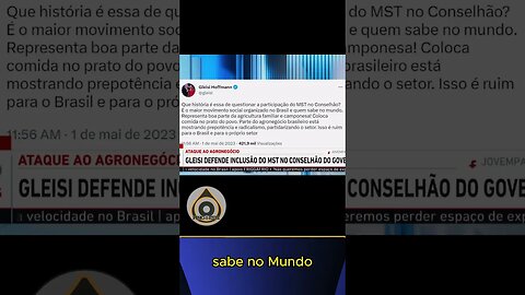 Gleisi Hoffman defendendo o MST no conselhão do lula [PAVINATTO]