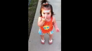 Cute Toddler Tries To Reprimand Her Mom