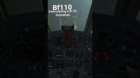 Bf110 vs. Bomber Formation | IL-2 Great Battles VR #shorts