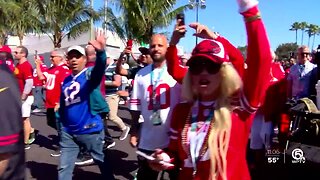 Fans fired up for Super Bowl LIV at Hard Rock Stadium in Miami Gardens