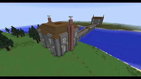 Minecraft let's build - A bridge AGAIN? (mostly silent) Part 2