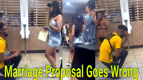 Viral Video Shows Marriage Proposal Gone Wrong🌷Man gets furiously rejected 😜
