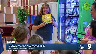 East-side elementary school encourages reading through book vending machine