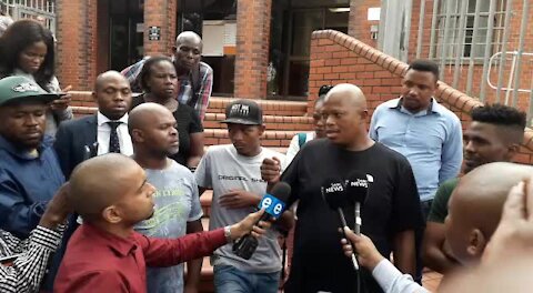 SOUTH AFRICA - Durban - Mampintsha outside Pinetown magistrates Court (Videos) (AVX)