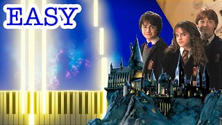 HAPPY HOGWARTS - HARRY POTTER EASY PIANO TUTORIAL + SPARTITO GRATIS