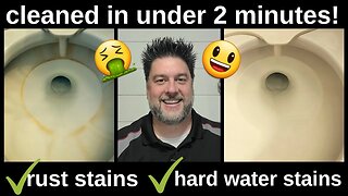 How to clean hard water stains in your toilet. How to clean rust stains [523]