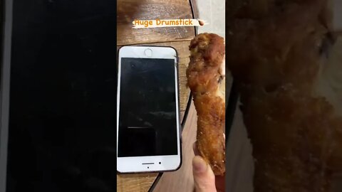 Compare the drumstick with an IPhone 8 Plus