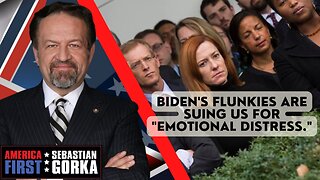 Biden's flunkies are suing us for "emotional distress." Joeylynn Mesaros with Sebastian Gorka