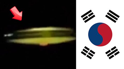 The shape of a saucer-shaped UFO is clearly visible over Korea [Space]