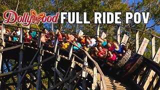 Thunderhead Wooden Roller Coaster At Dollywood Full Ride POV