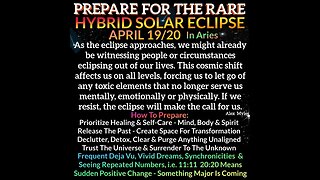 RARE Hybrid Solar Eclipse NEw Moon in Aries April 19/20 2023