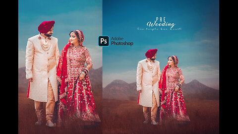 Pre wedding Manipulation photoshop
