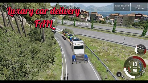 BeamNG drive, Luxury Cars delivery, truck, failed!