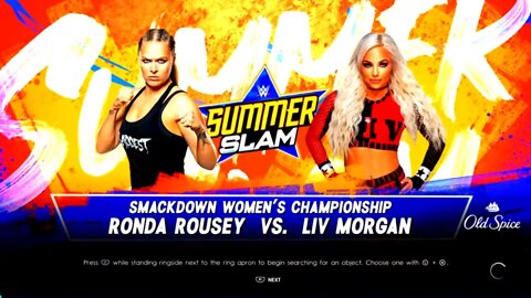 WWE SummerSlam 2022 Liv Morgan vs Ronda Rousey for the WWE SmackDown Women's Championship